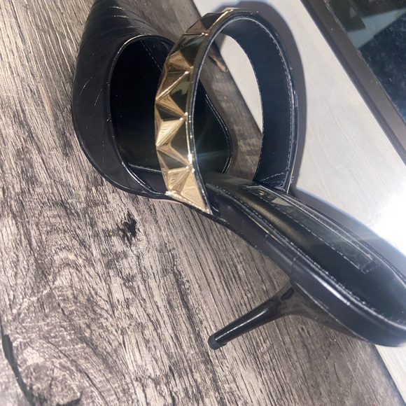 Miss Selfridge galaxy black point strap mule - Picture 3 of 5